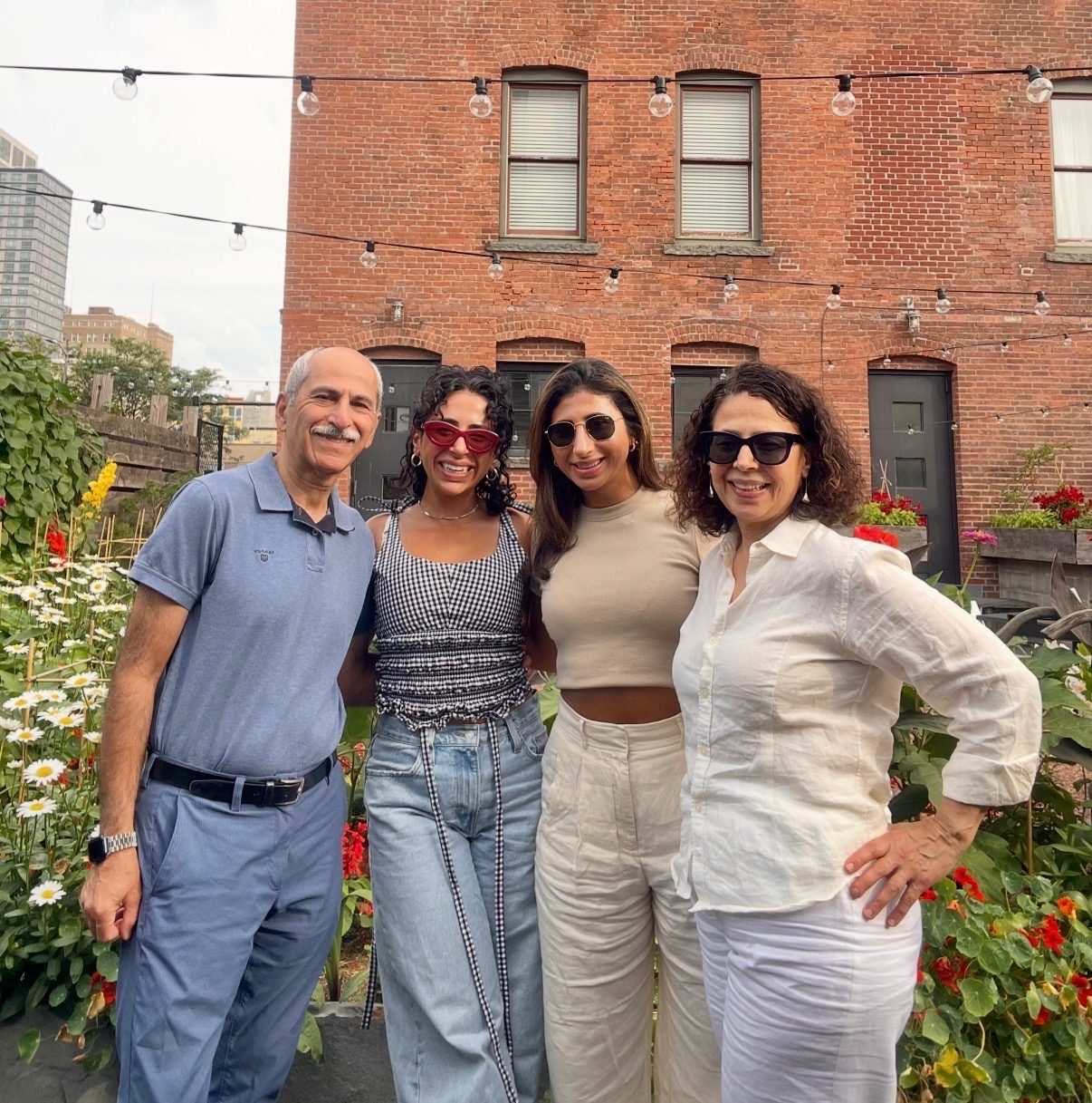 hailey with her family at 116 crown in new haven